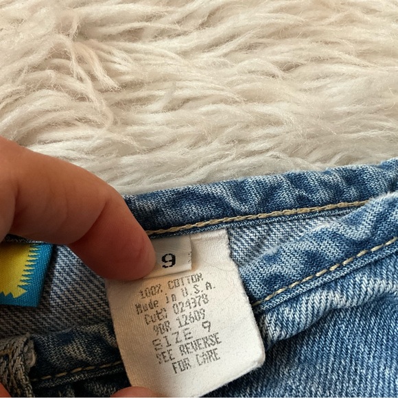 Paris Blue Vintage Jean shorts cotton fly super cute butterfly vintage 90s y2k - Picture 3 of 4